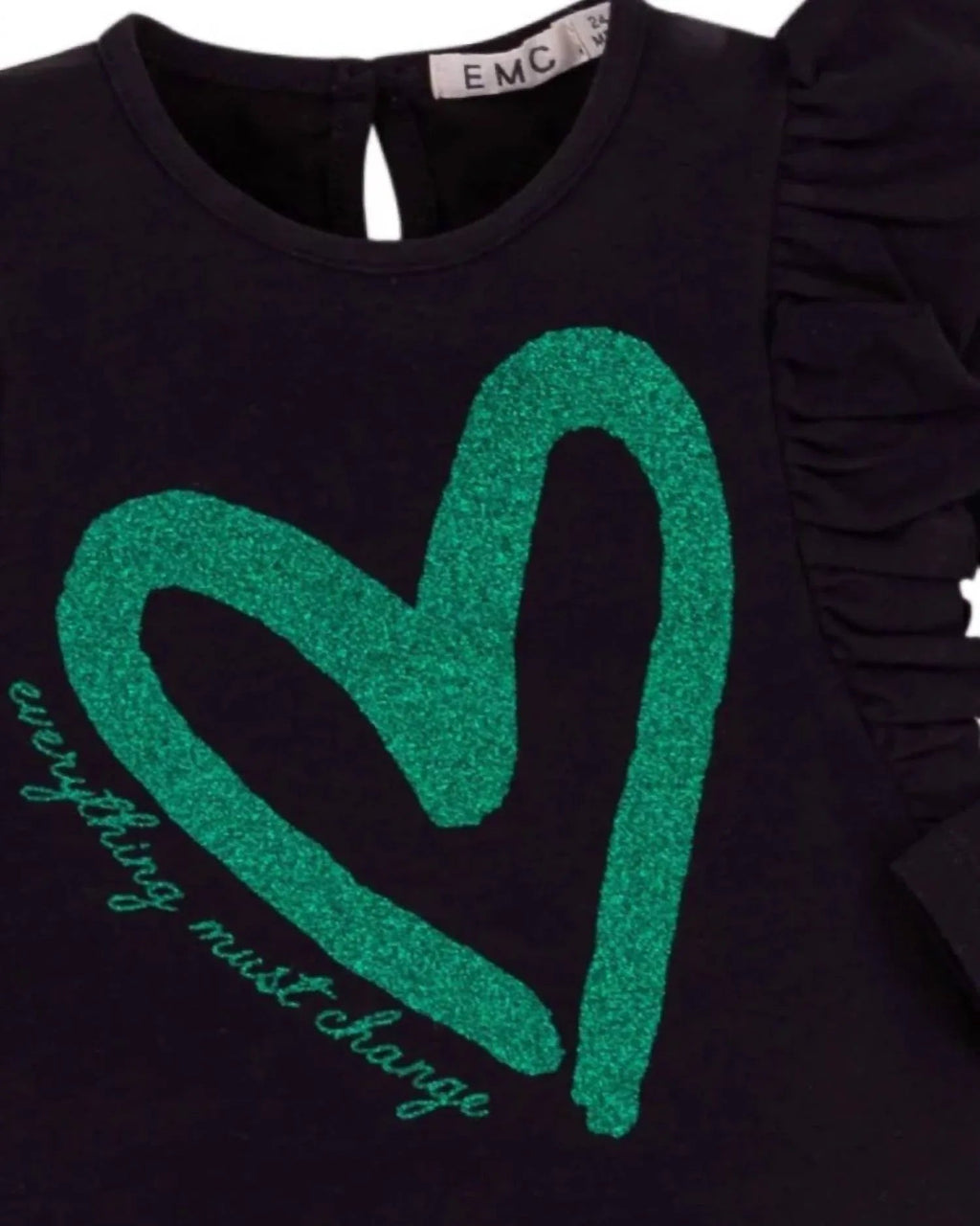 Girls' Long Sleeve Jersey Sparkle Graphic Tee