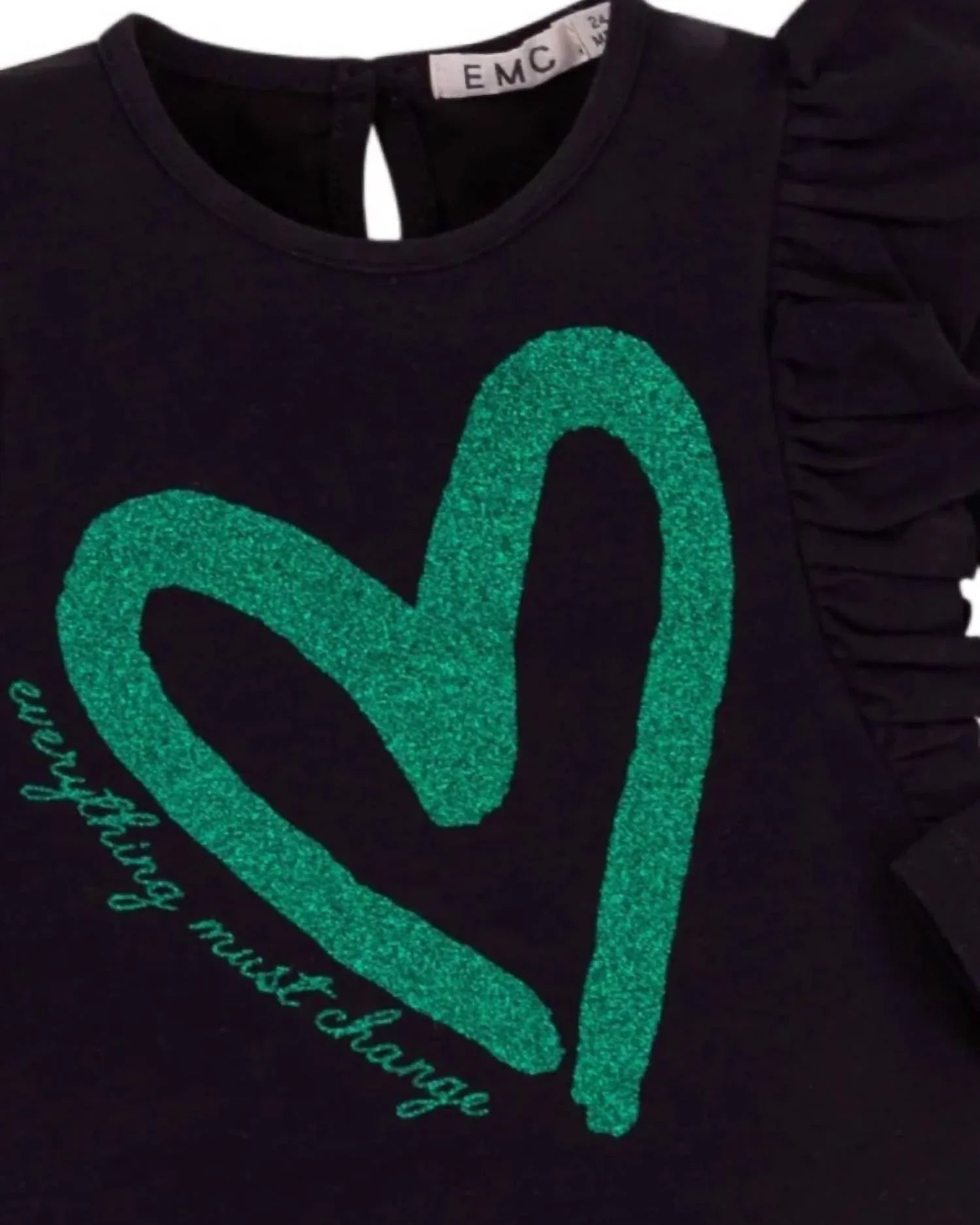 Girls' Long Sleeve Jersey Sparkle Graphic Tee