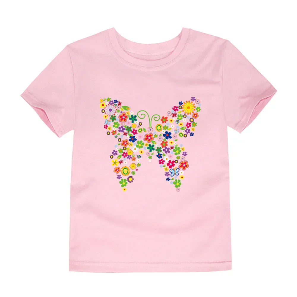 100% Cotton Toddler Girl T- Shirts