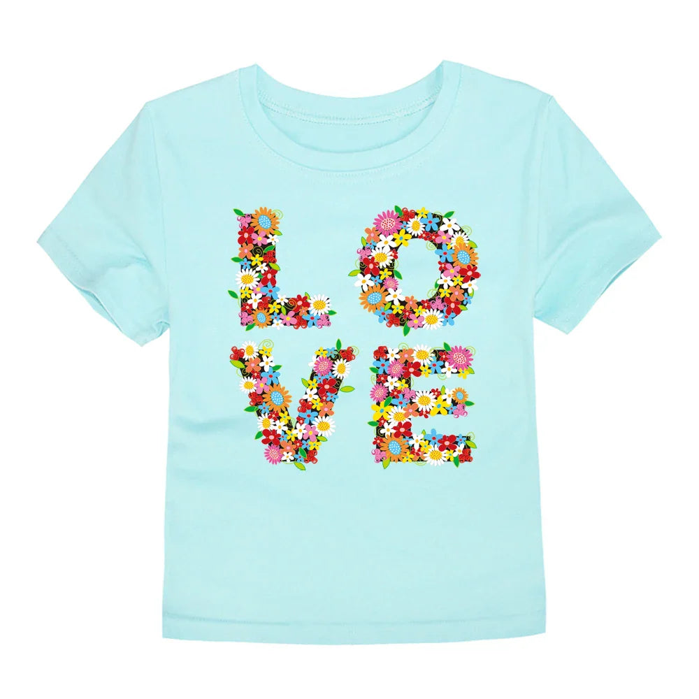 100% Cotton Toddler Girl T- Shirts