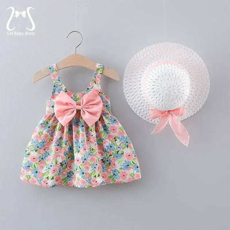Chic Toddler Girl Summer Duo Dresses