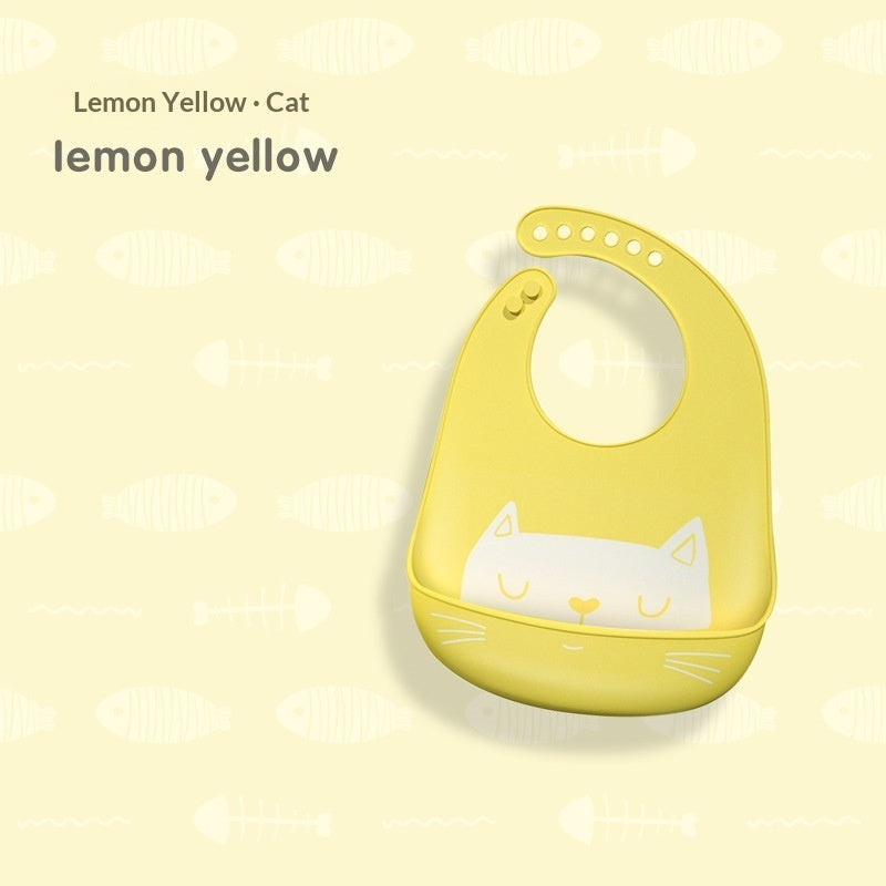 Baby Waterproof And Stain-resistant Food-grade Silicone Bib